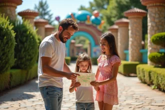 Parc d'attractions en Occitanie avec attractions et paysages enchanteurs