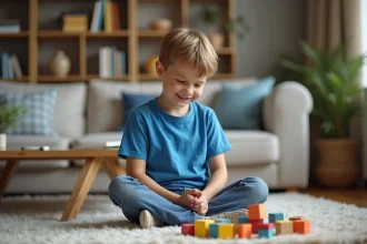 Enfant jouant dehors, loin des écrans numériques