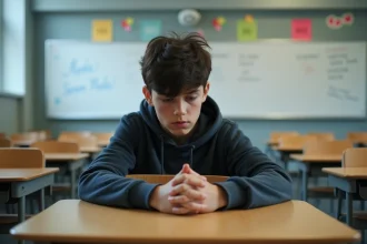 Enfants discutant des impacts du harcèlement scolaire en classe