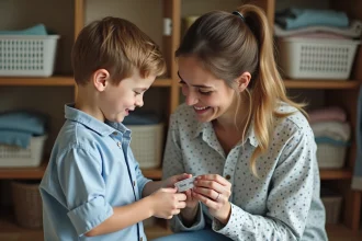 Étiquettes autocollantes pour marquer les vêtements des enfants