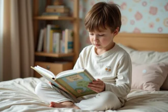 Enfant de 10 ans peinant à s'endormir paisiblement