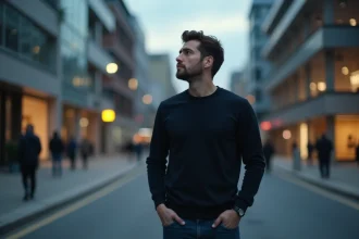 Homme hésitant entre fuite et retour dans une relation amoureuse