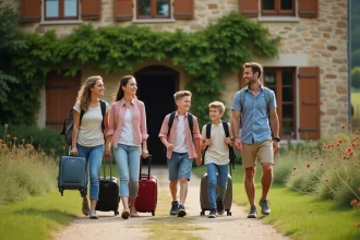 Hébergement familial adapté pour cinq personnes dans un gîte confortable